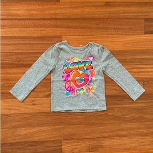 Garanimals Graphic Top with Love & Peace Graphic